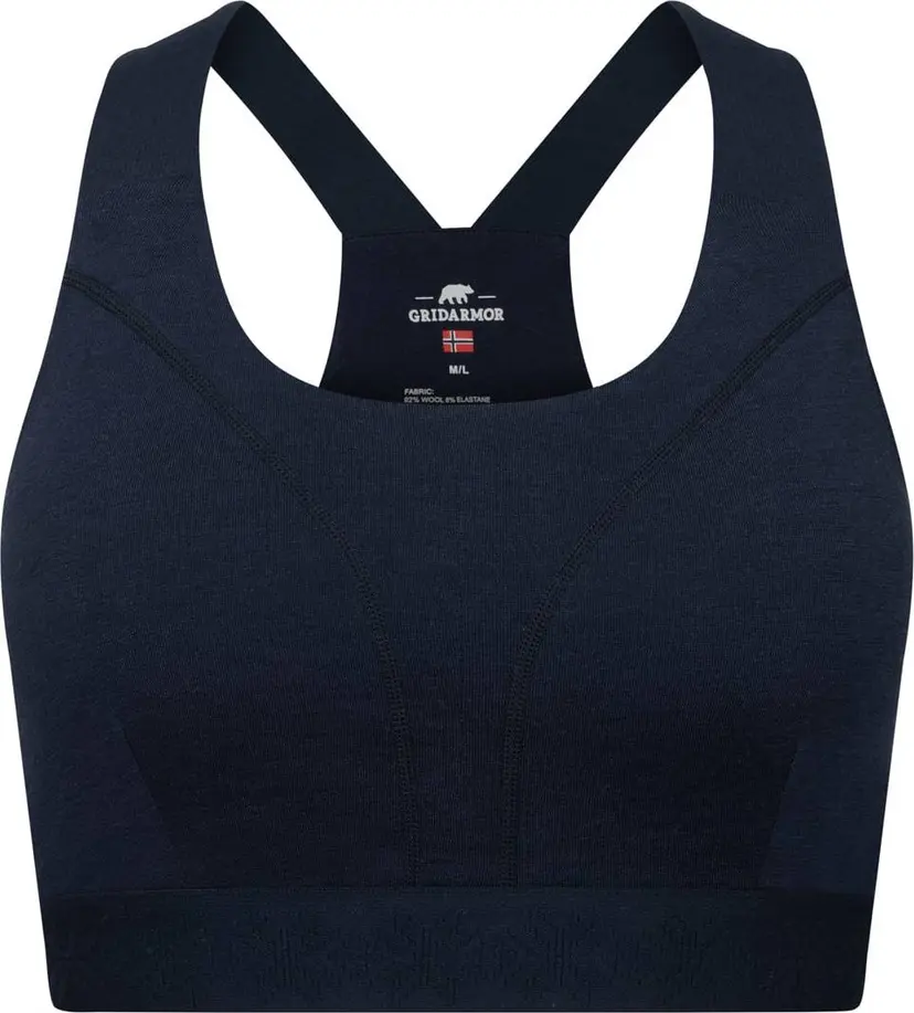 Gridarmor Gridarmor Women's Merino Wool Soft Bra Navy Blazer