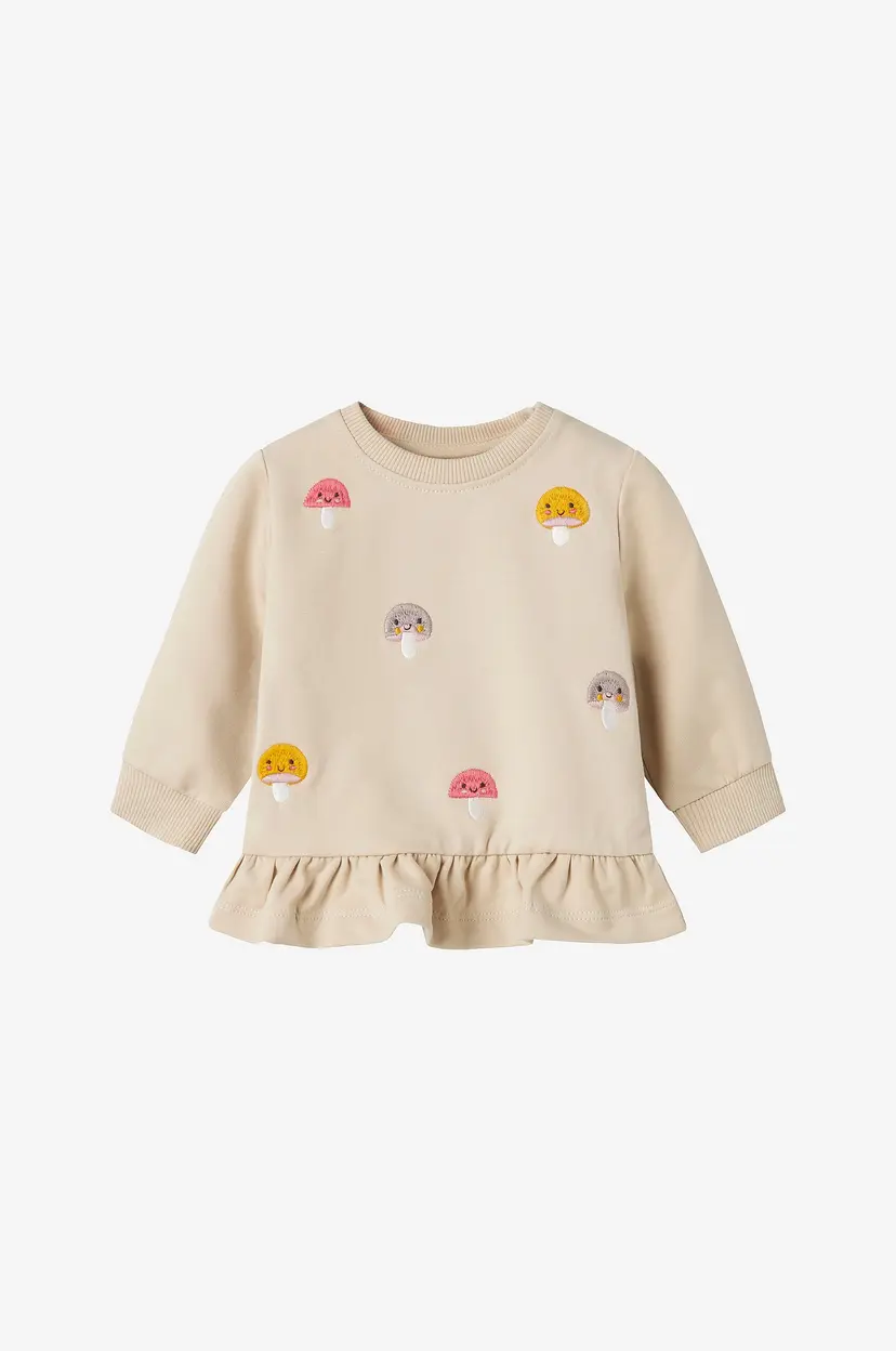 Name it baby Collegegenser nbfLamella LS Sweat Unb - Beige