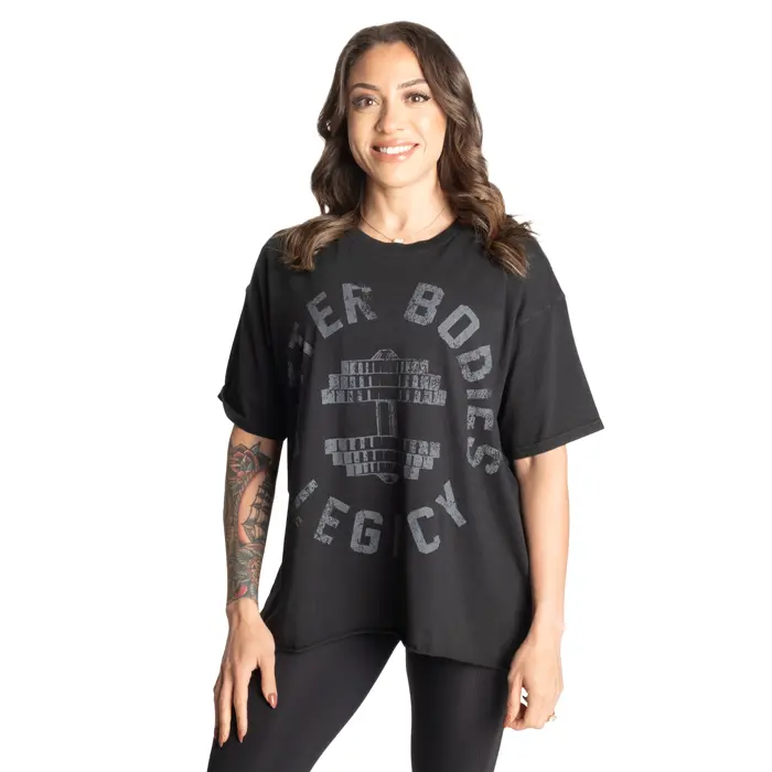 Better Bodies Legacy Oversized T‑Skjorte Vasket Svart