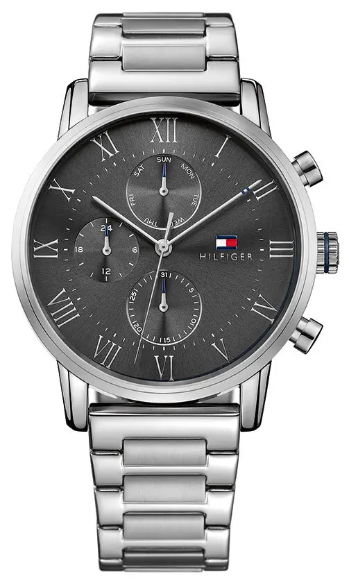 Tommy Hilfiger Tommy Hilfiger Herreklokke 1791397 Sort/Stål Ø44 mm