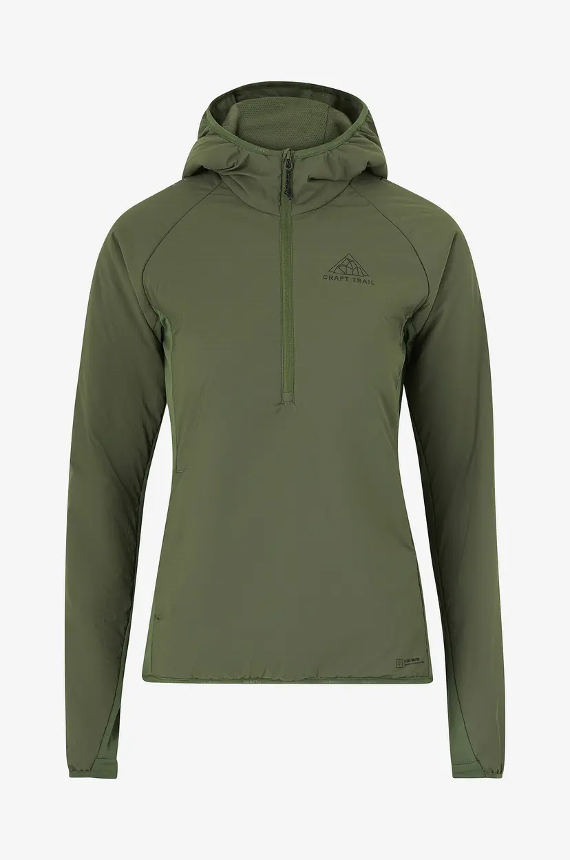 Craft Tracksuit-jakke Pro Trail Subz Padded Hood W - Grønn