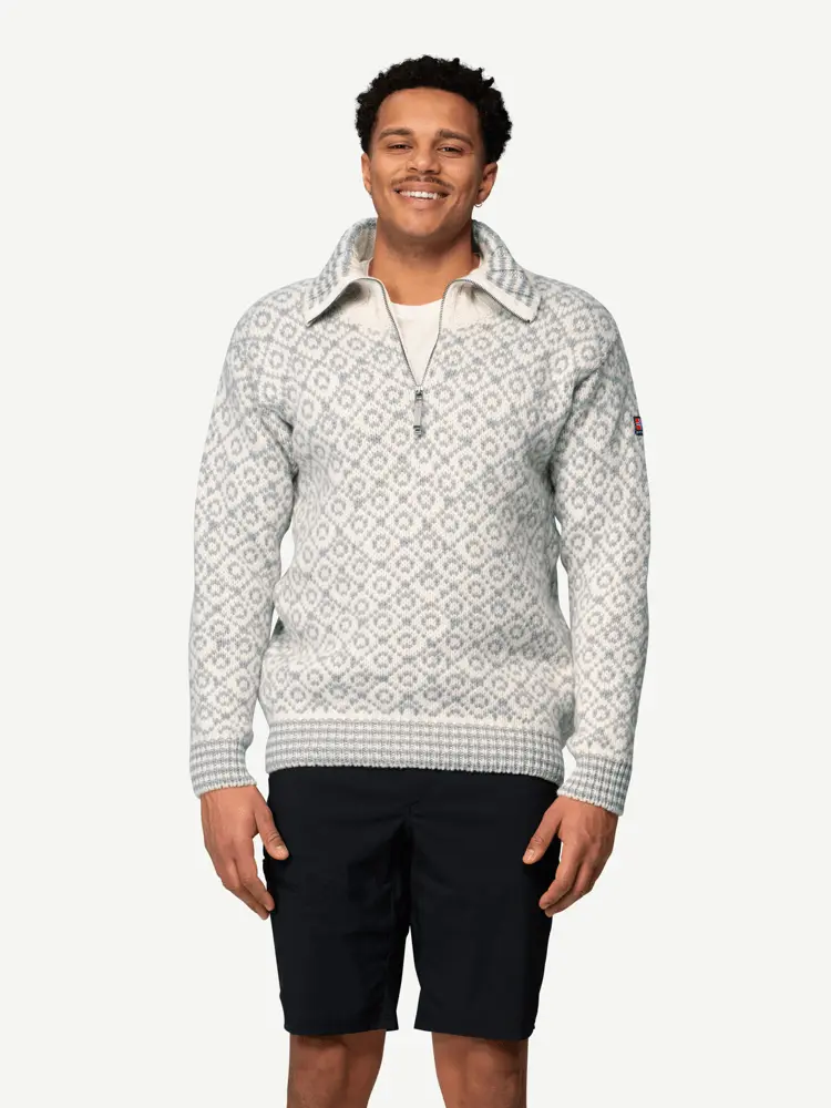 Devold Devold - Svalbard Wool Zip Neck - Large - Hvit