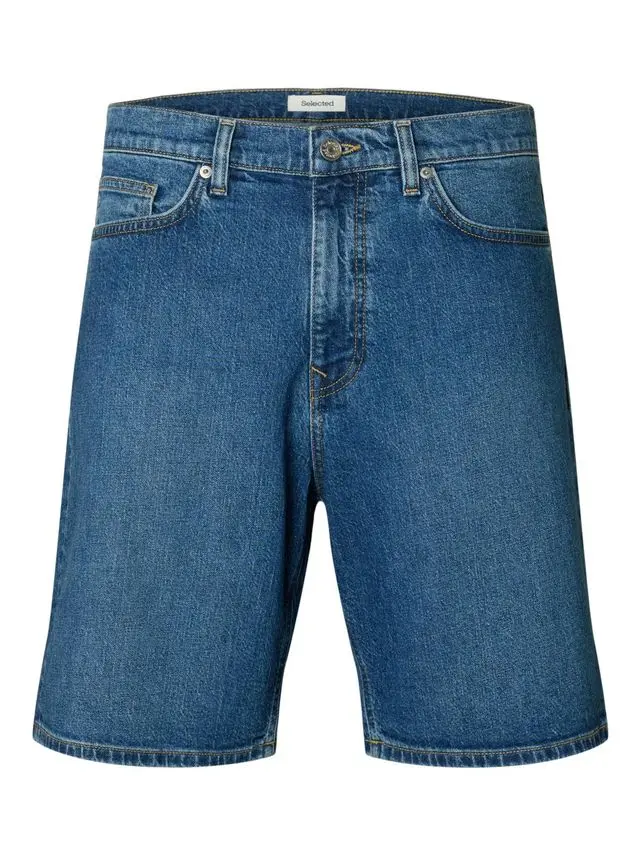 SELECTED SLMREG ALEX M.BLUE 702 DENIM SHORTS