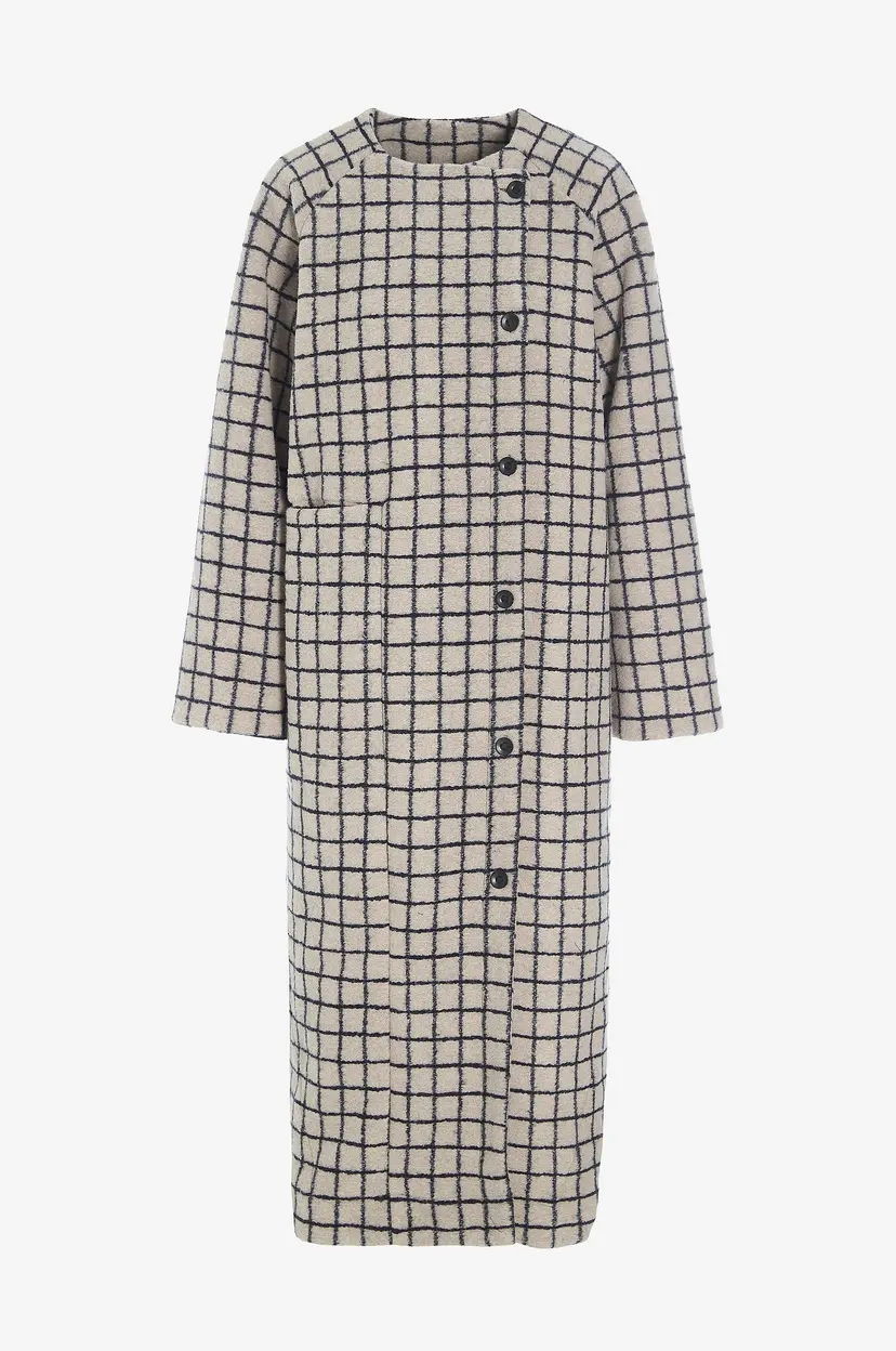 Bitte Kai Rand Kåpe Woollen wire - Beige