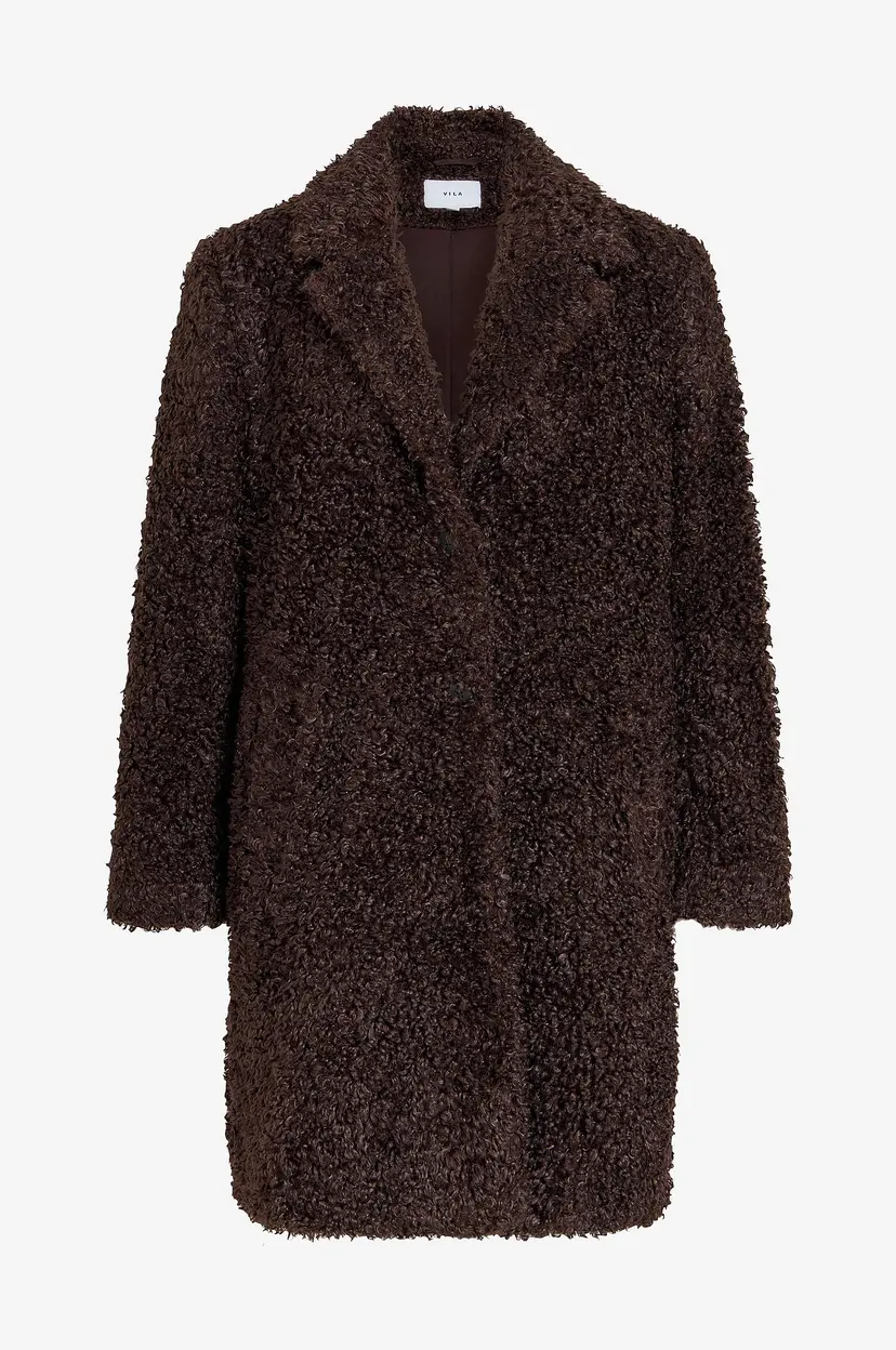 Vila Teddyjakke Vimajda L/s Teddy - Brun