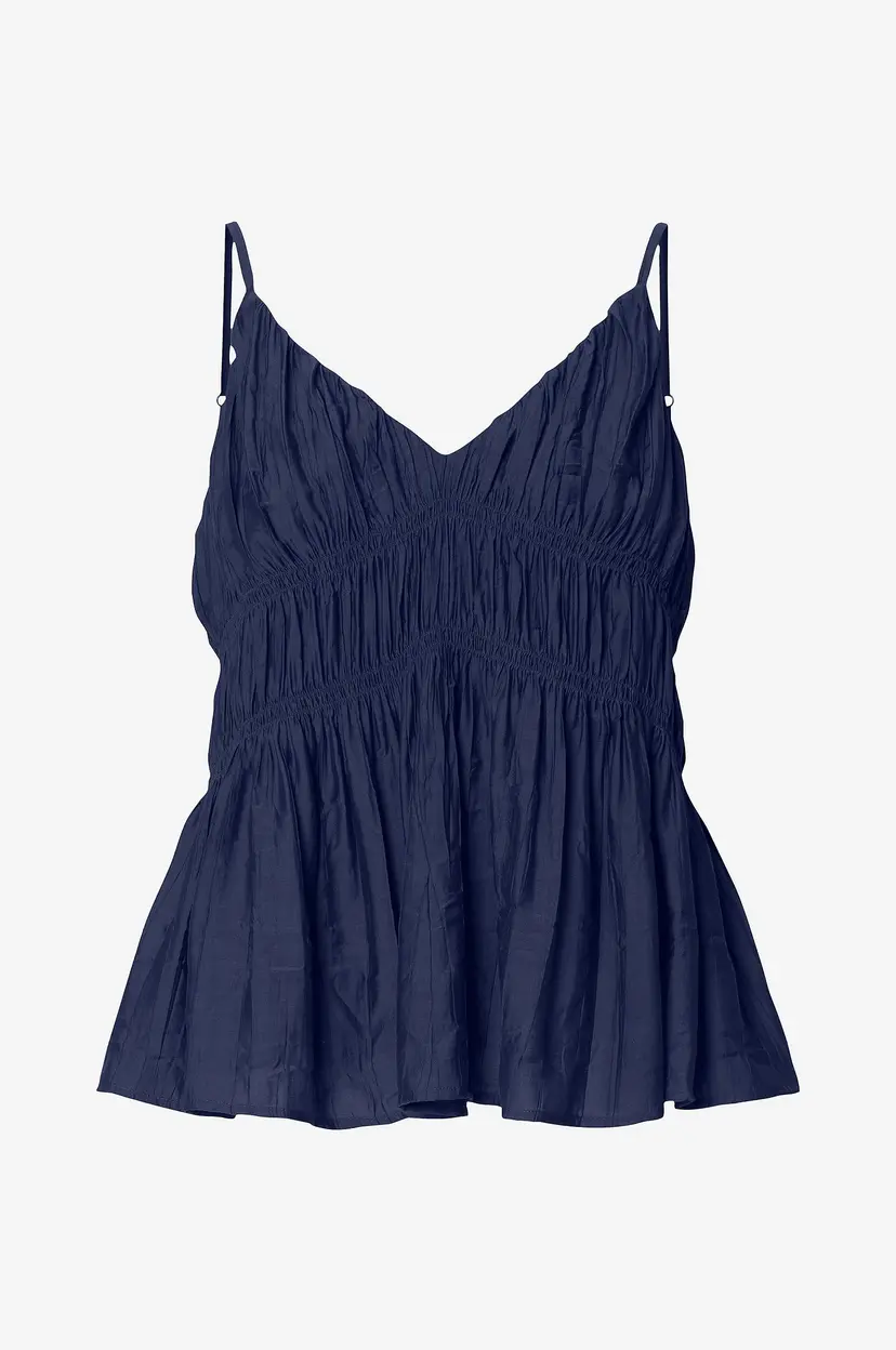 Selected Women Bluse slfJackie Strap Top B - Blå