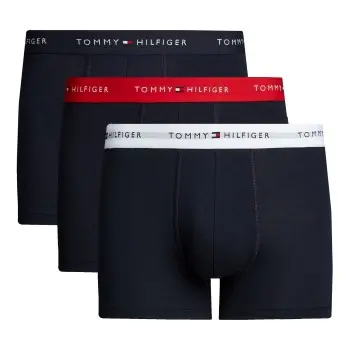 Tommy Hilfiger Tommy Hilfiger 3P WB Trunks Svart/Rød bomull Medium Herre
