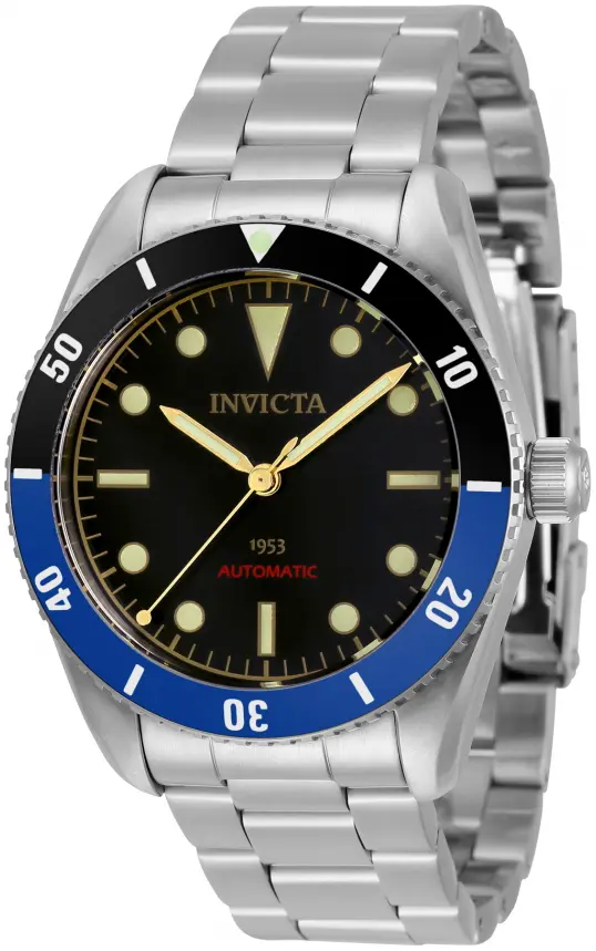 Invicta Invicta Herreklokke 34333 Pro Diver Sort/Stål Ø40 mm