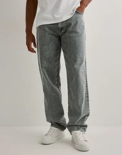 Woodbird Woodbird Leroy Ash Grey Jeans Straight leg jeans Grå