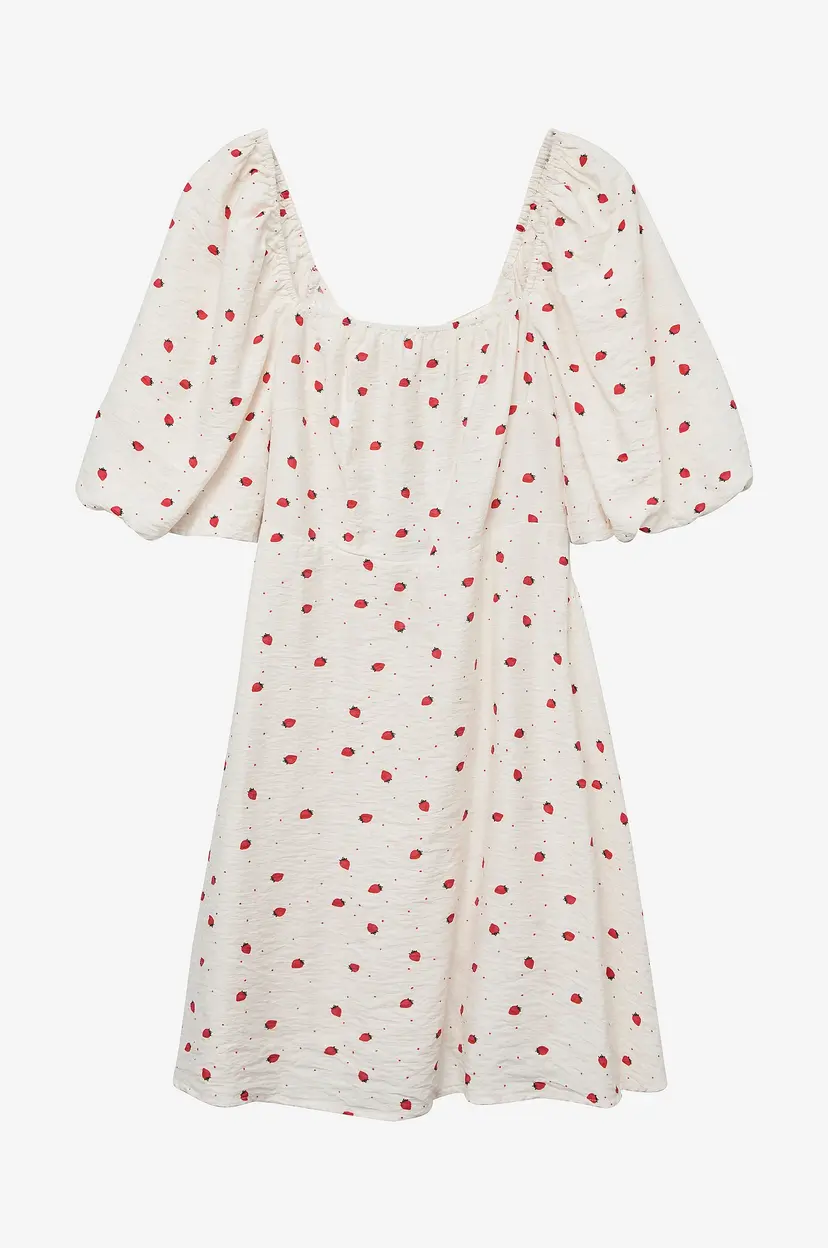 Vero Moda Kjole vmOdette 2/4 Short Dress - Hvit