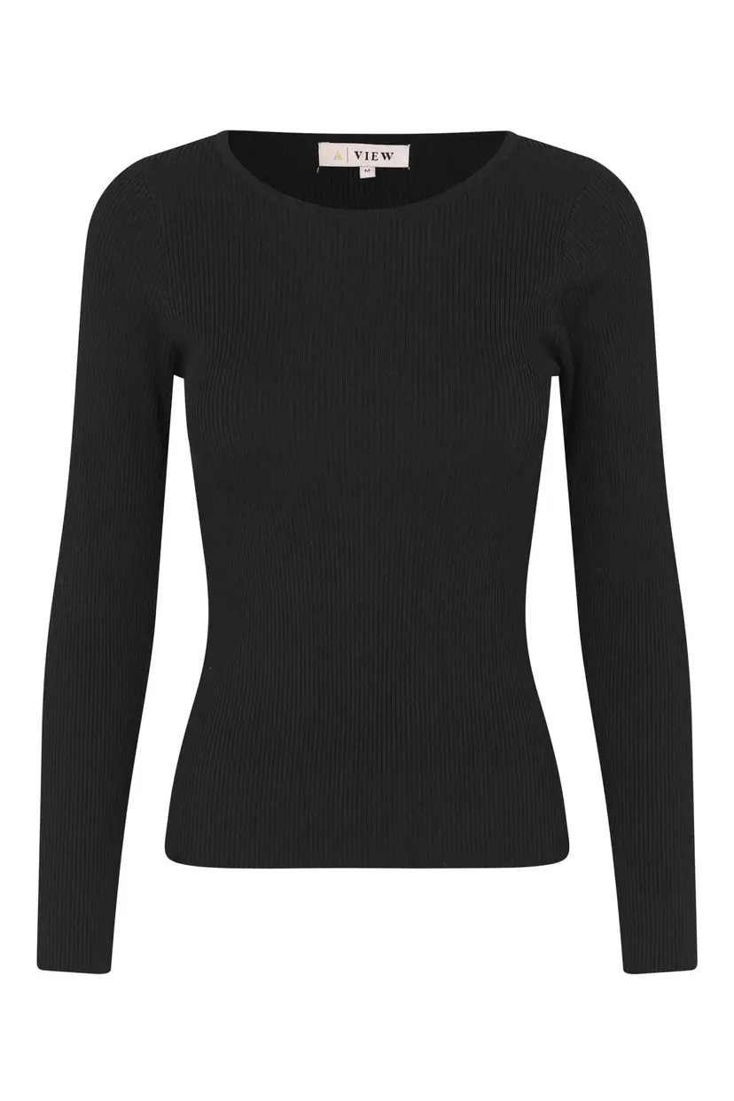 A-View Lana Rib Knit Blouse