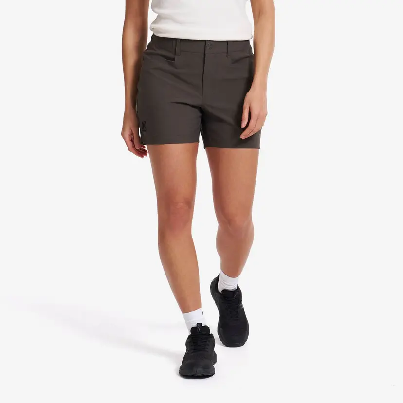 RevolutionRace Twig High-waist Shorts Dame Moss Gray