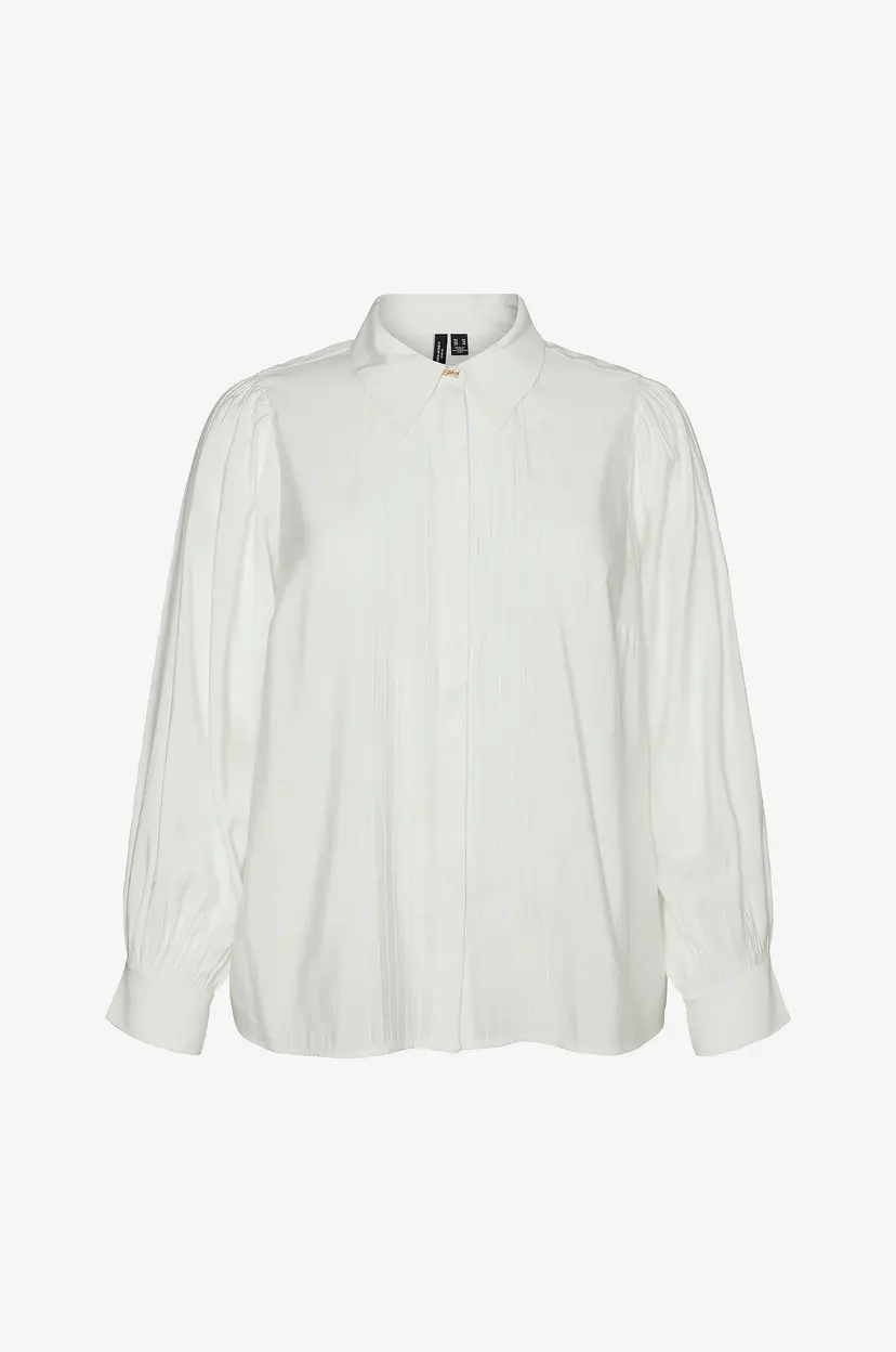 Vero Moda Curve Bluse vmcDayma LS Shirt Wvn GA Cur - Hvit