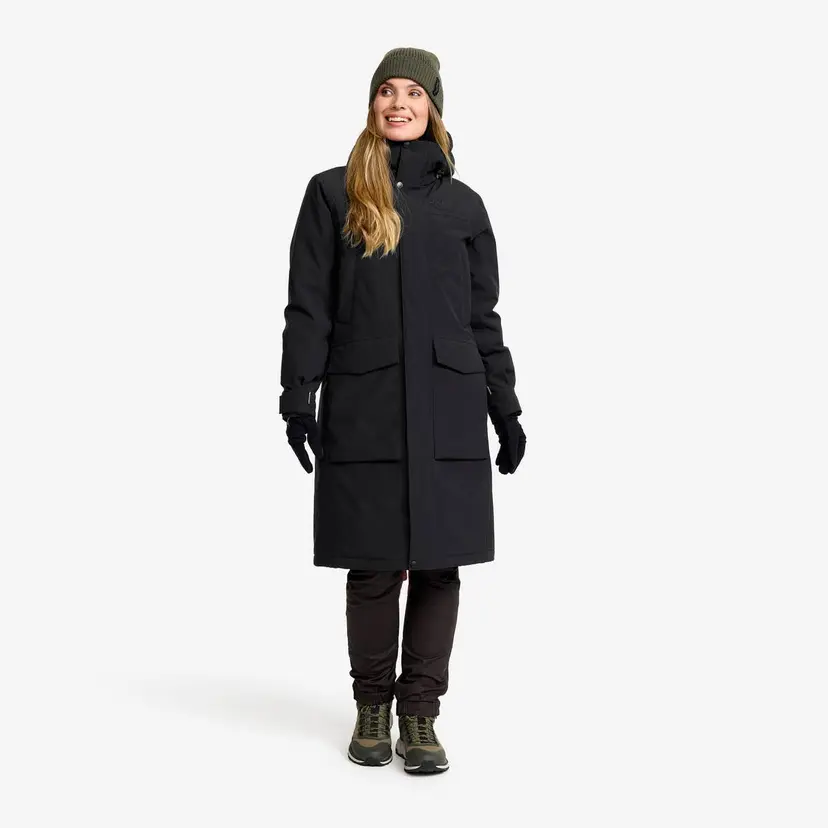 RevolutionRace Rhyme 2L Insulated Parka Dame Black