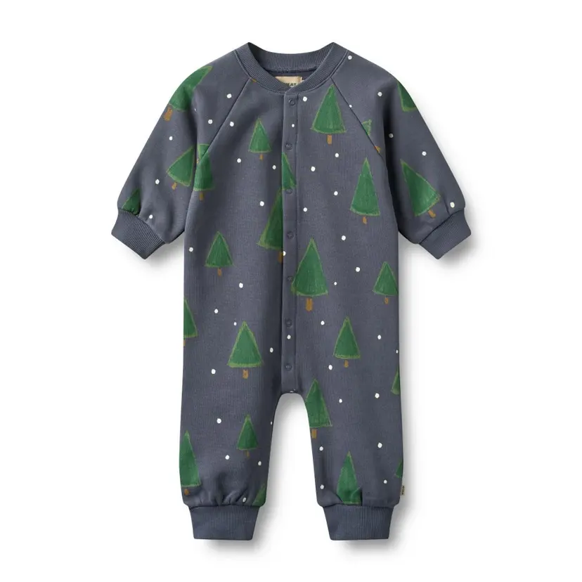 Wheat Wheat, Jumpsuit L/S Lilo, greyblue holiday