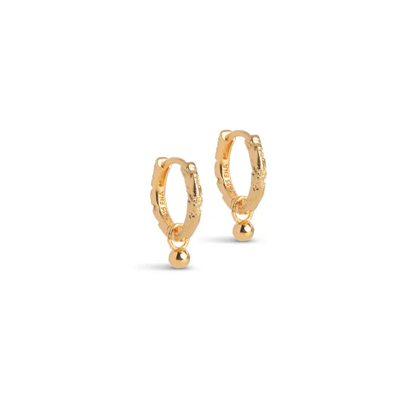 Enamel Enamel - Belle Hoops i forgyldt - E245GM-GP