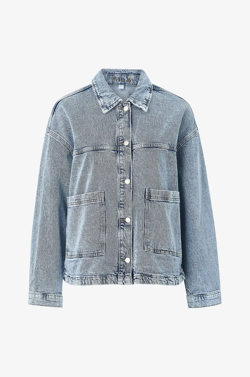 Vila Denim jakke viJaf L/s Denim Jacket - Blå