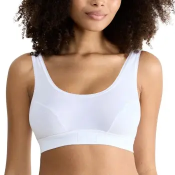 Sloggi Sloggi BH Double Comfort Top Hvit bomull 42 Dame