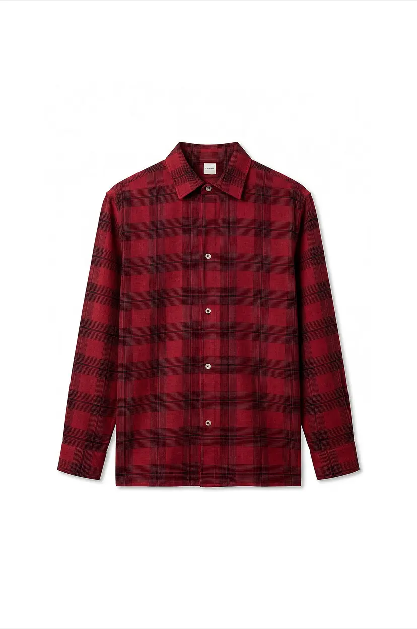Calvin Klein Skjorte L/S Button Down - Rød