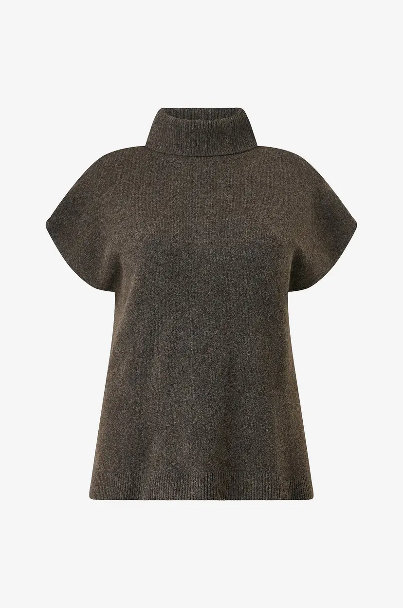 Zizzi Vest Malma, Waistcoat - Brun