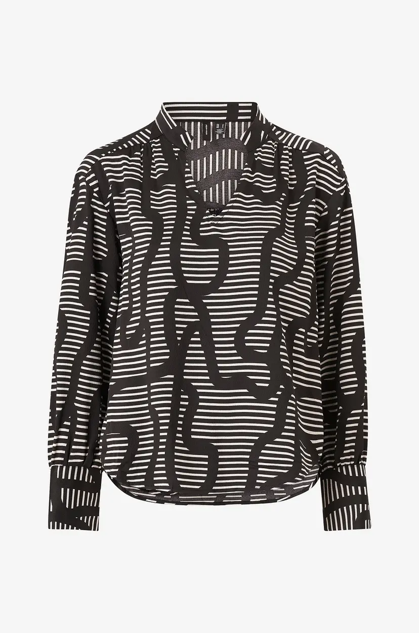 Vero Moda Bluse vmDaisy L/S V-neck Midi Top Wvn - Svart