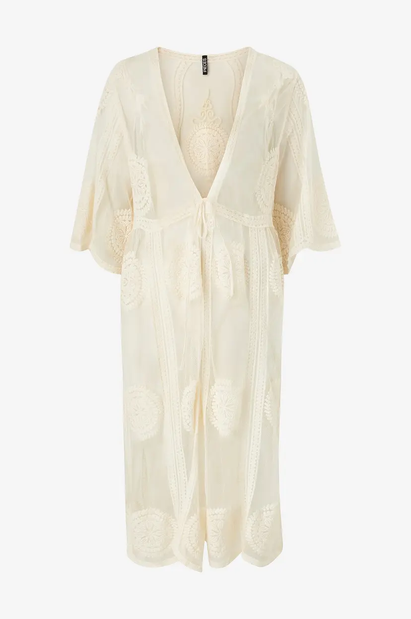 Pieces Kaftan pcAida Kaftan Sww - Hvit