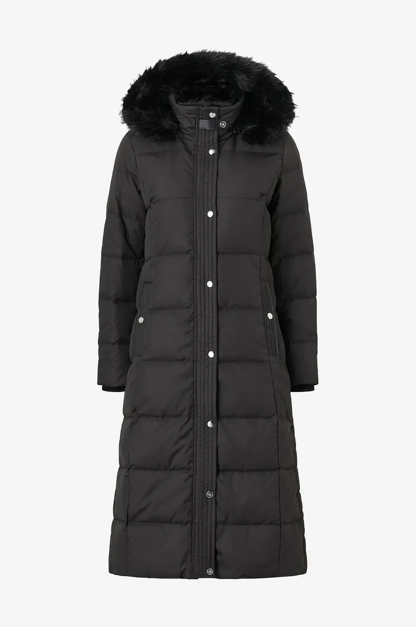 Lauren Ralph Lauren Pufferkåpe Rcycld Ctn Hand-Ff Trim Puffer 60/40 - Svart