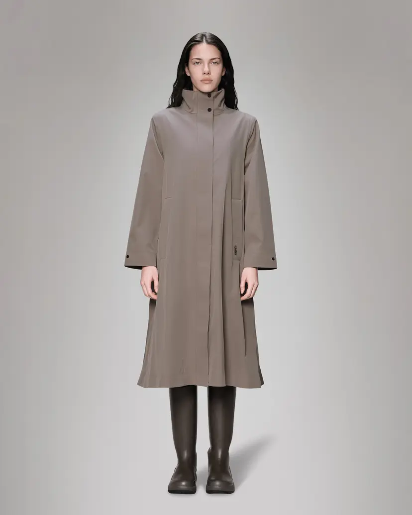 Rains Rains Suva Softshell A-Line W Jacket W3T2 Taupe Waterproof jacket