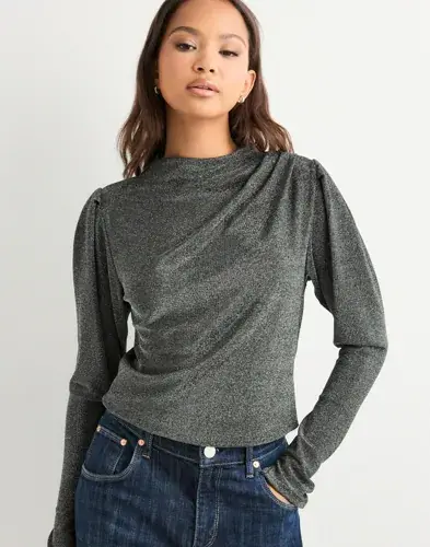 Vero Moda Vero Moda - Sølv - Awdynasty Ls High Neck Top