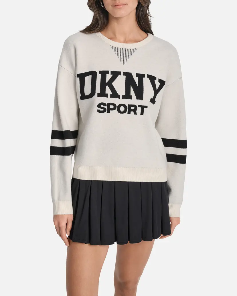 DKNY Sport DKNY Sport DP5R0749 Beige Knitted sweatshirt