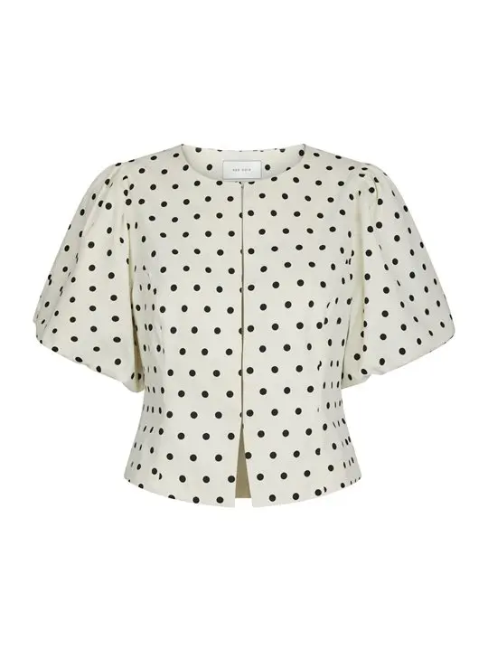 Neo Noir Neo Noir - Anela Dot Blouse - White