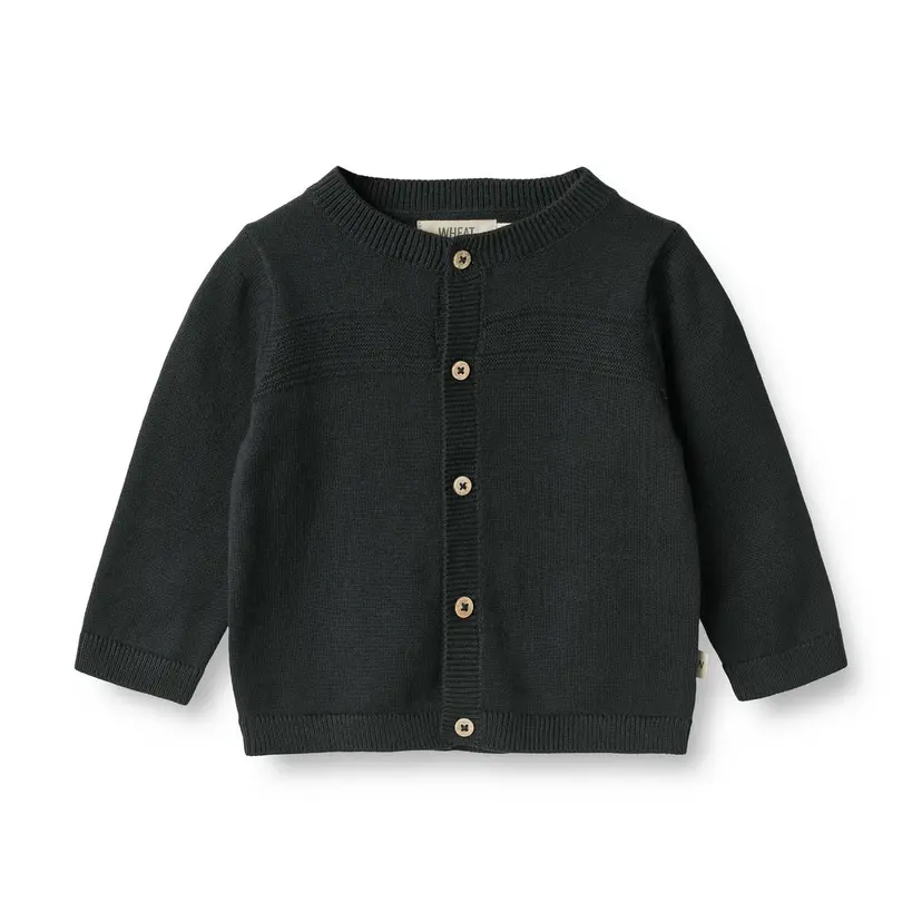 Wheat Wheat Knit Cardigan Sofus Navy (86 / 1,5 år)