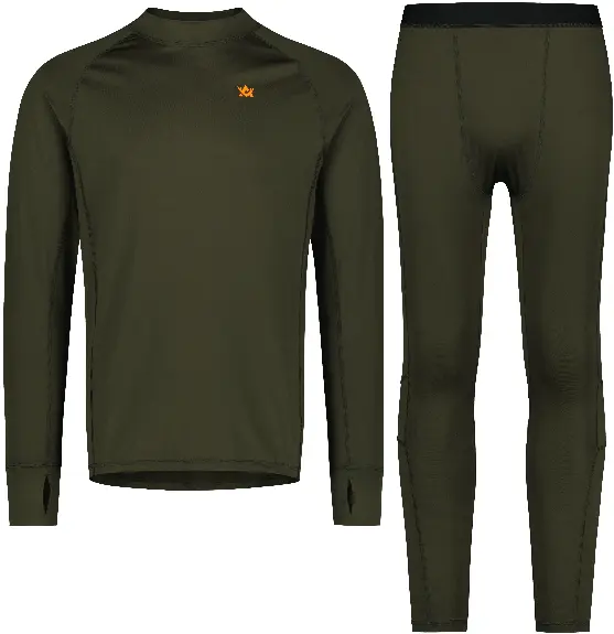 Alaska 1795 Alaska 1795 M's CoolDry Base Layer Set Night Green