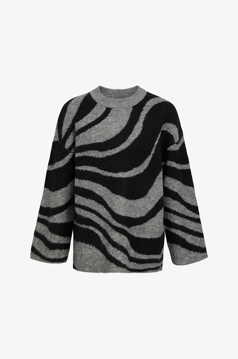 Object Collectors Item Genser objDiana LO L/S Knit Pullover - Grå
