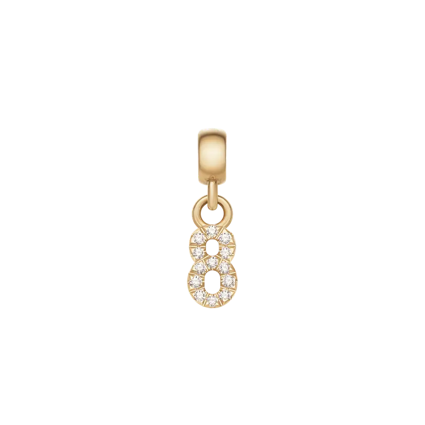 Daniel Wellington Gold Charm Crystal Number | DW