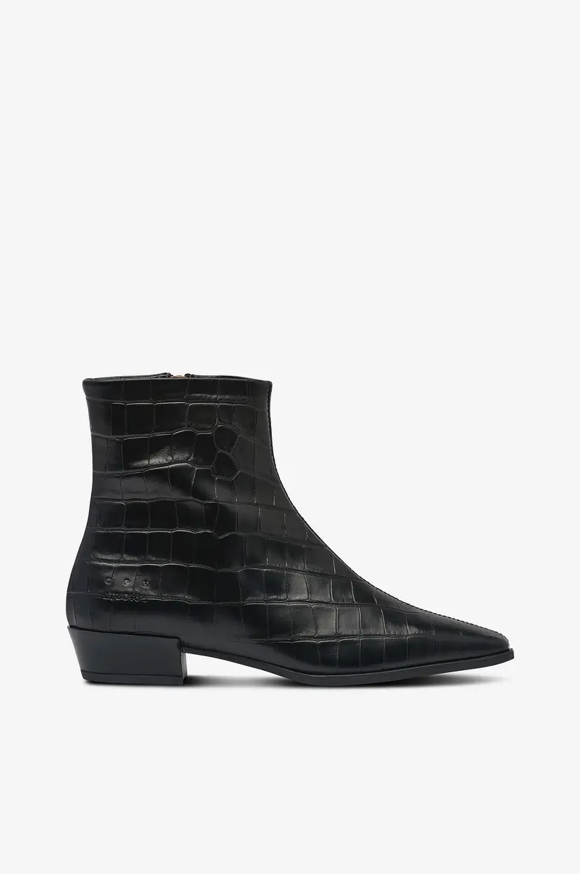 Copenhagen Studios Boots Cph293 Croco Leather - Svart