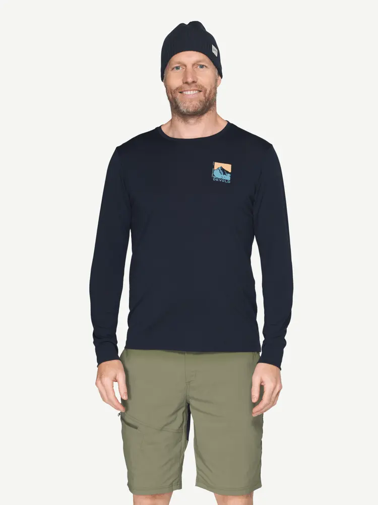 Devold Devold - Classic Summit Long Sleeves Herre - Large - Blå