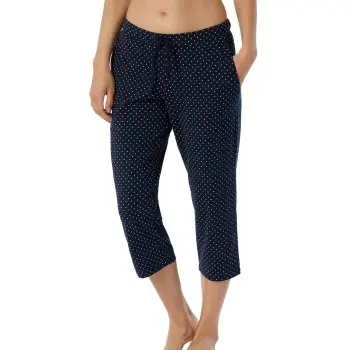 Schiesser Schiesser Women Mix and Relax Pants Prikket bomull 40 Dame