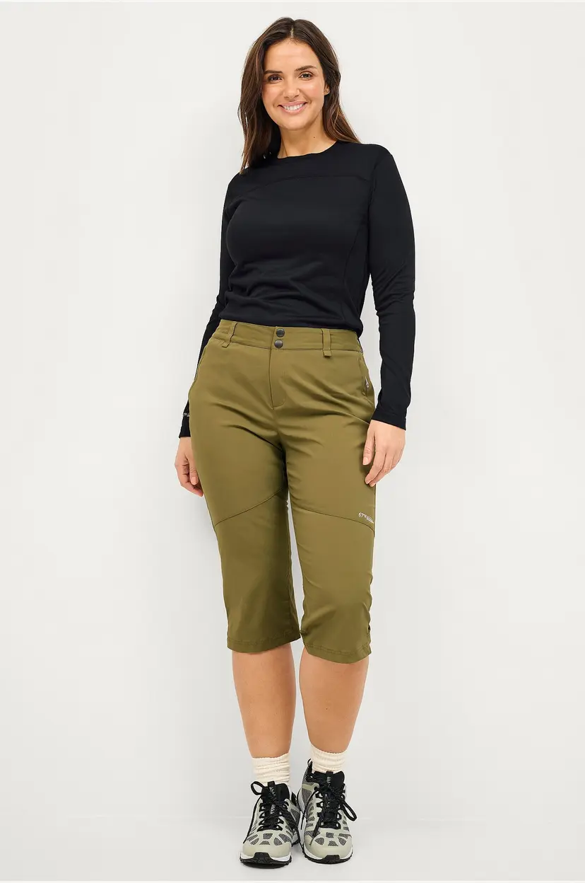 Áhkká Turbukser Lightweight Trekking Capri - Grønn