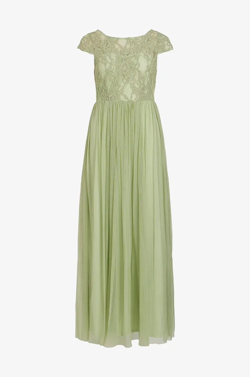Vila Maxikjole viUlricana S/S Boatneck Maxi Dress - Grønn