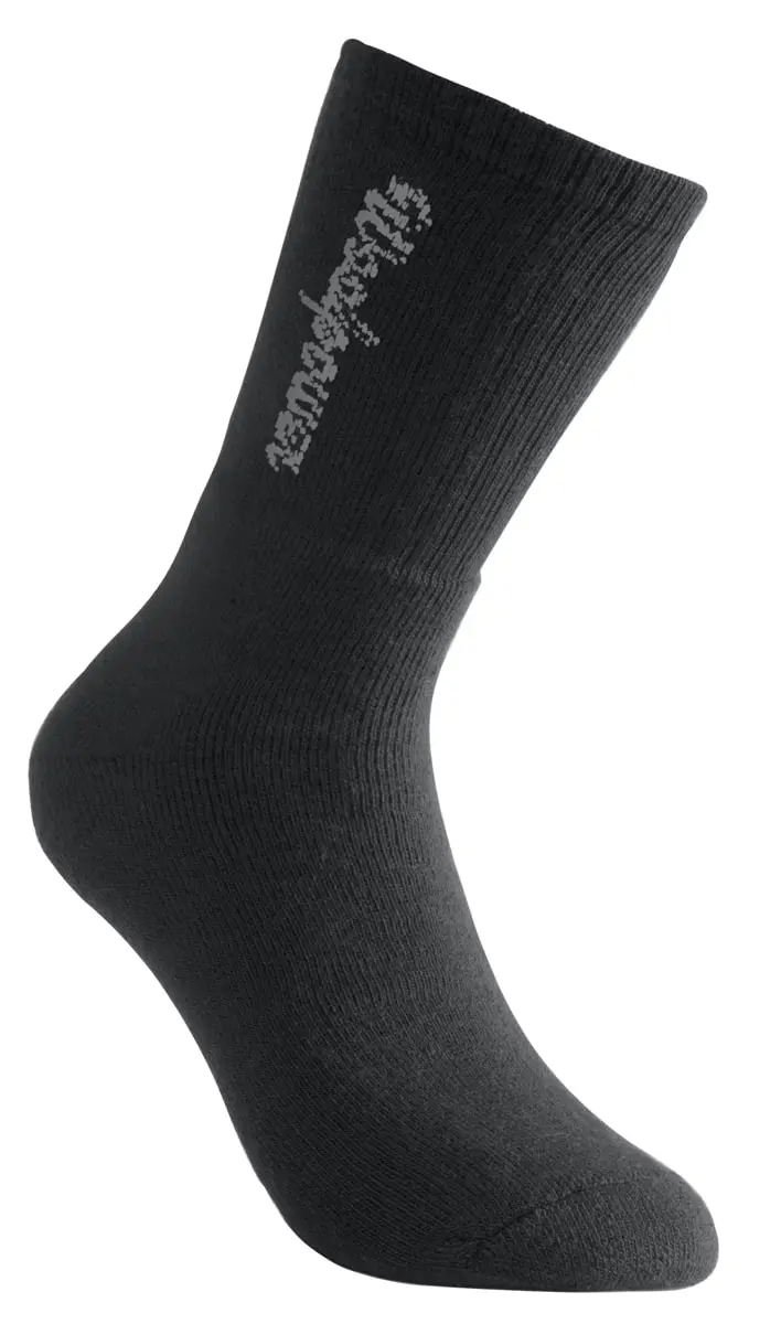 Woolpower Woolpower Kids' Socks Logo 400 Pirate Black