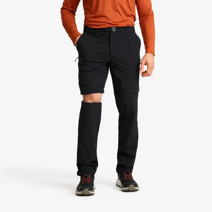 RevolutionRace Elevate Hiking Zip-off Pants Herre Black