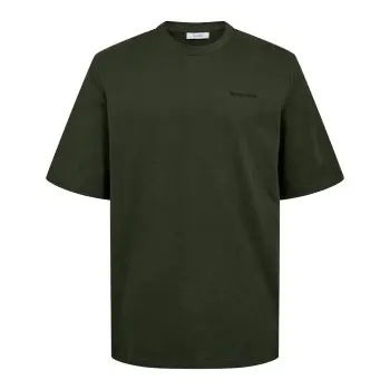 Resteröds Resteröds Cotton T-shirt Mørkgrørnn  bomull Large Herre