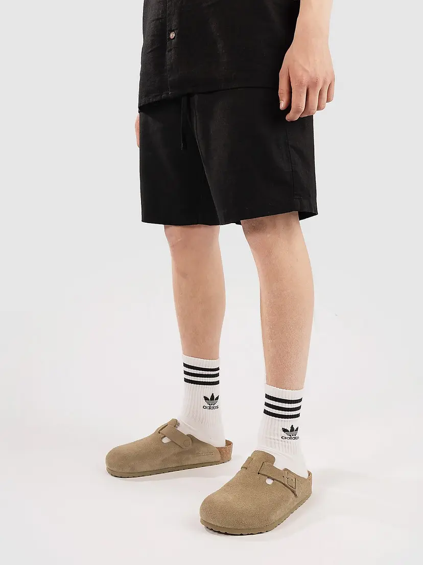 Anerkjendt Anerkjendt Akjames Cot-Linen-Vis Ela Shorts svart