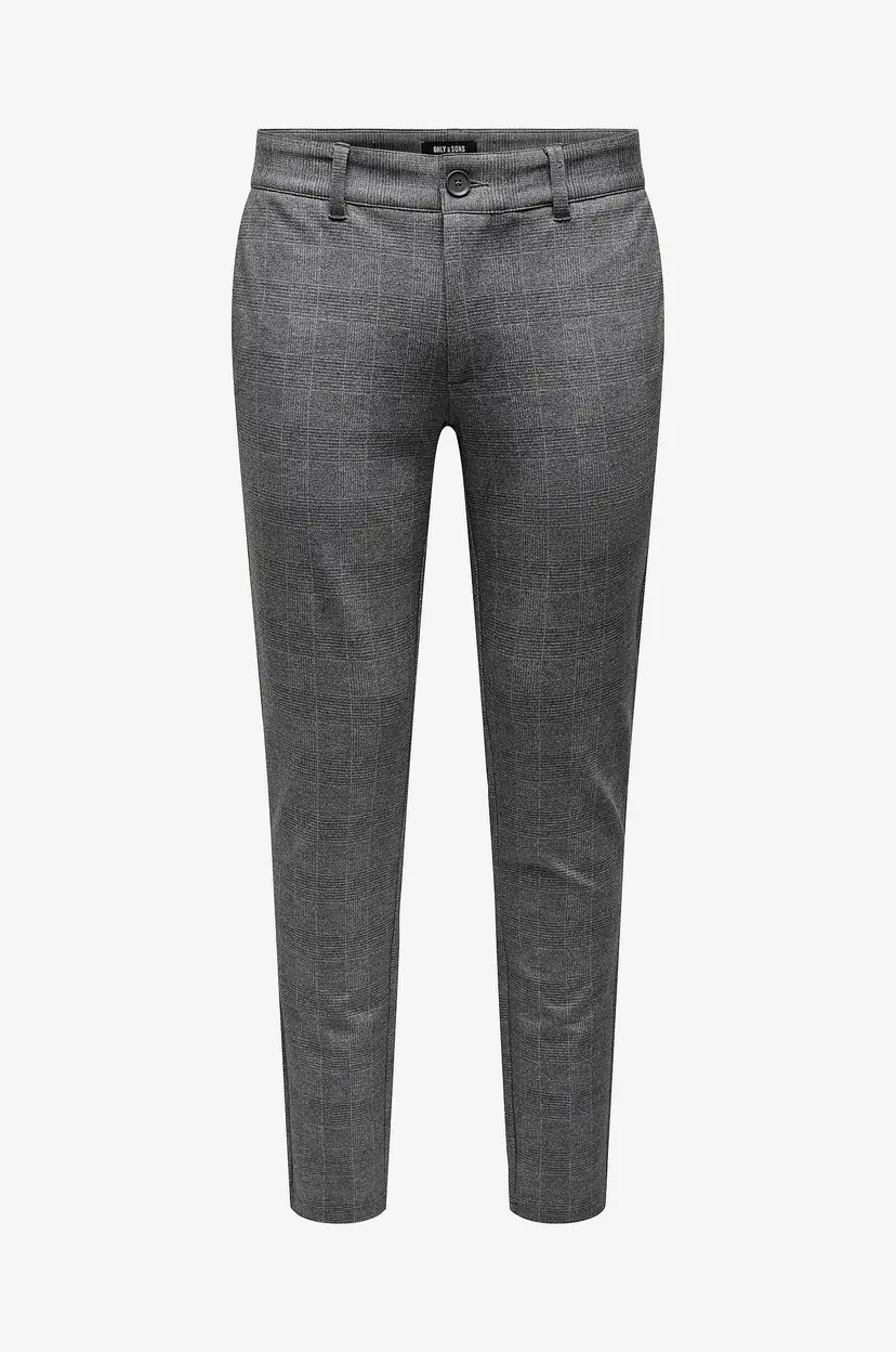Only & Sons Bukser onsMark Check Pants HY 9887 - Grå