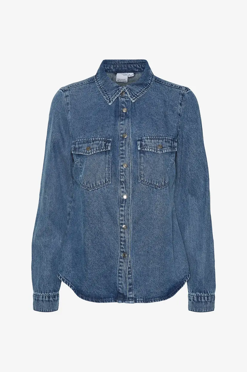 Vero Moda Denimskjorte vmJennie LS Denim Shirt Mix - Blå