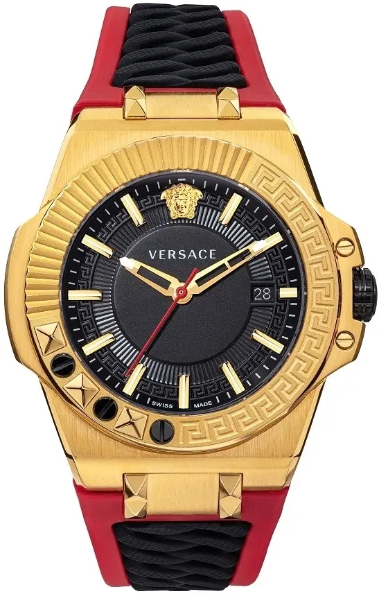Versace Versace Herreklokke VEDY00319 Chain Reaction Sort/Plast Ø45 mm