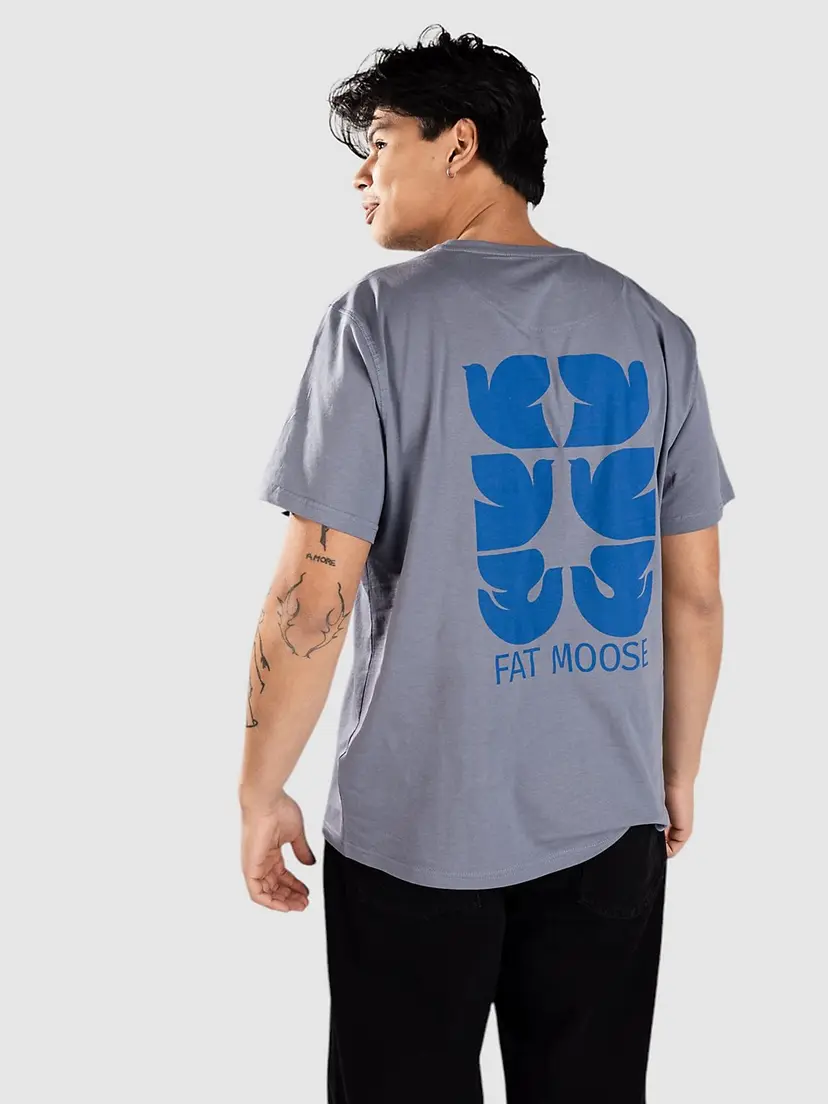Fat Moose Fat Moose Faith T-skjorte blå