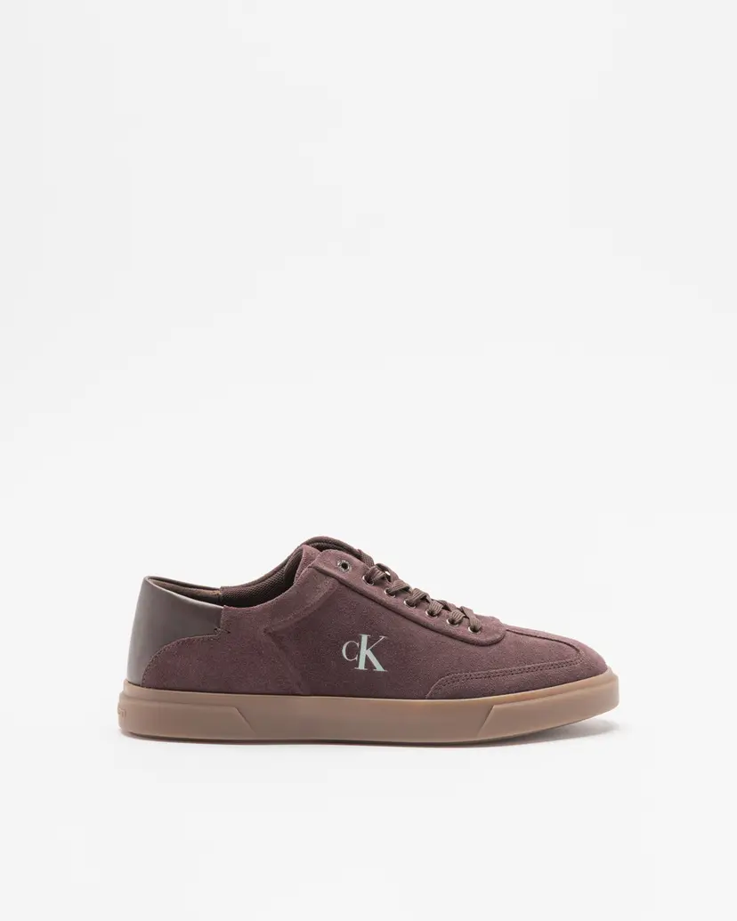 Calvin Klein Calvin Klein Low Pro Cups Lace Up Sue Mix Mg Burgundy Sneakers
