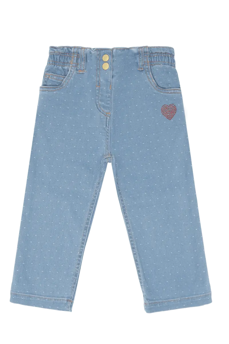 Hust and Claire Hust And Claire Theresa Prikkete Denim Bukse Blue Denim (98 /3 år)